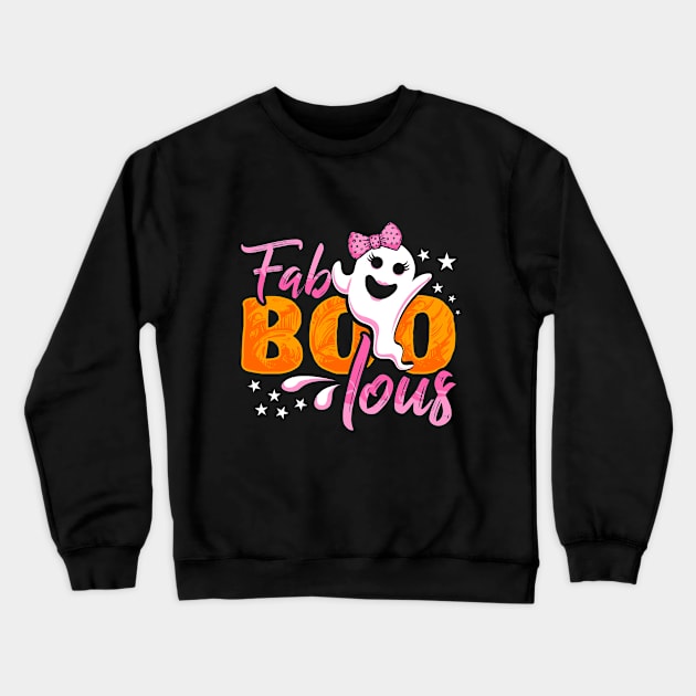 Halloween FaBOOlous Ghost Crewneck Sweatshirt by BDAZ